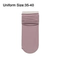 thumbnail image 2 of Women's Thin Cotton Crew Socks - Soft Seamless Toe Dress Socks for Ladies, Business & Casual - Taro purple, 2 of 5
