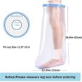 thumbnail image 3 of 2025 Housse de Pied Imperméable de Haute Qualité pour Douche Adulte Antidérapante Réutilisable, 3 of 5