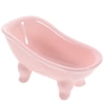 thumbnail image 6 of Minkissy Pink Ceramic Soap Dish Holder with Drain Hole for Storage Fits Normal Soap and Kitchen Sponge, 6 of 8