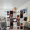 thumbnail image 5 of Kbndieu Valentines Day Decorations Throw Blanket, Soft Fluffy Fuzzy Cozy Blankets for Women Girlfriend Sweetheart Valentines Day Gifts, Lightweight Warm Flannel Blanket for Couch Bed, 30x39 inches, 5 of 6