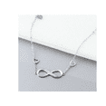 thumbnail image 2 of Fina Pulsera Amor Infinito Plata 925 Con Corazones Ajustable Xtellar plateado, 2 of 4