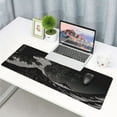 thumbnail image 2 of WISHTIME Large Gaming Mouse Pad for Desk, Desk Mat with Seamed Edges, Waterproof Desk Pad, Non-Slip Rubber Base, 31.5x11.8 Inch Keyboard Pad Computer Mat, Great Wave, 2 of 5