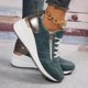 thumbnail image 5 of Zapatos para caminar de mujer, zapatos casuales de moda para mujer, zapatos deportivos con cordones, zapatos de suela gruesa para mujer, zapatos para correr de mujer, 5 of 6