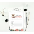 thumbnail image 4 of Inkdotpot 50 PackBaby WordScrambleBaby ShowerGame Cards Deer Jungle Animals Party Supplies Fun Baby Shower Game Favors, 4 of 6