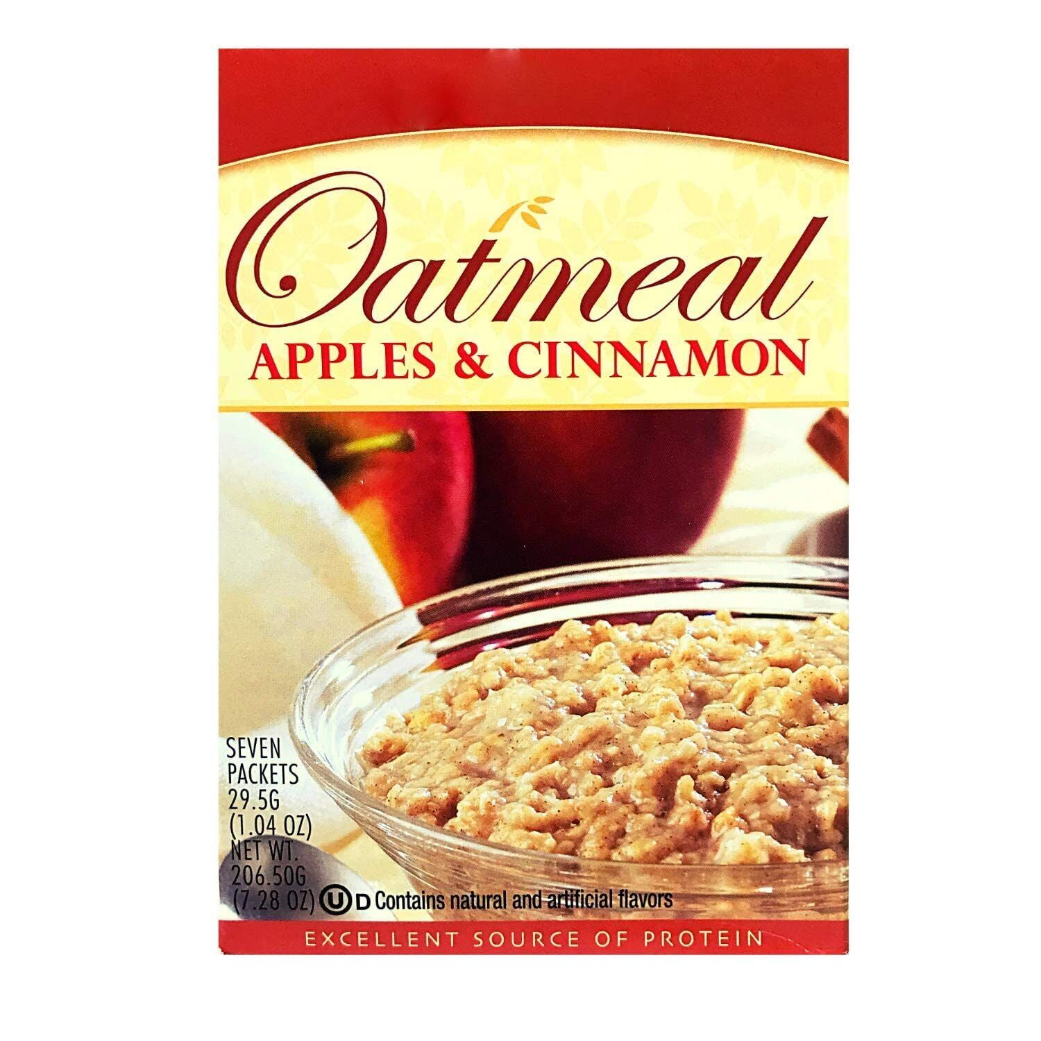 HealthyWise High Protein Apples and Cinnamon Oatmeal, 15g Protein, Low Calories, Ideal Protein