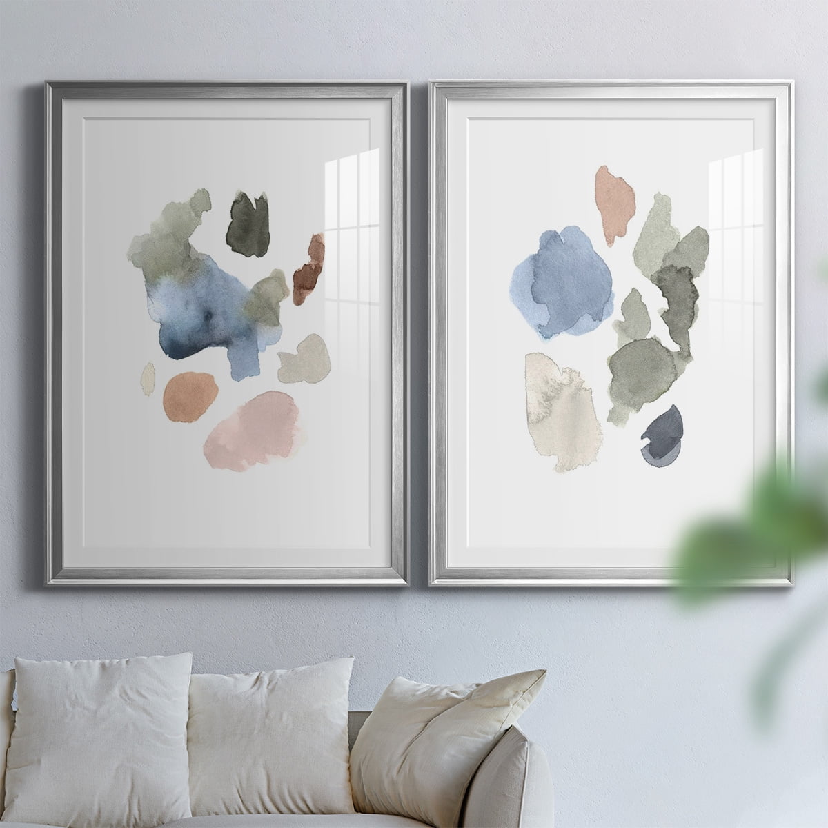 Wexford Home Fresh Start I Premium Framed Print, 18.5" x 24.5" - Ready to Hang, Silver (Set of 2)