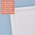 thumbnail image 3 of 8pcs Wood and Painting Canvas Panels Blank Drawing Boards for Oil & Acrylic Painting Rectangle White 30.5x22.8x0.3cm, 3 of 5