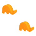 thumbnail image 2 of Ruiboury Universal Home Phone Mini Holder Apartment Desktop Smartphone Stand Portable Support Cellphone Accessory Orange 2Set, 2 of 6