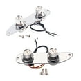 thumbnail image 3 of CIMAXIC GE217 Wired Loaded Control Plate Harness Switch Knobs Silver TL Guitar Parts, 3 of 4
