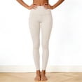 thumbnail image 5 of GEWSEY High Waisted Leggings with Pockets for Women Full Length Capri Buttery Soft Stretchy Yoga Pants (Beige, L), 5 of 9