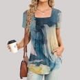 thumbnail image 2 of Pompotops T-Shirt Décontracté à Manches Courtes Imprimé Mode pour Femmes, 2 of 6
