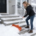 thumbnail image 2 of Winter Poetry Large Detachable Snow Shovel for Winter, Heavy Duty Plastic Snow Removal Shovel for Driveway Sidewalk Patio Yard, Thickened Wide Snow Pusher Shovel for Home Garden Use Orange, 2 of 6