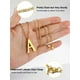 thumbnail image 5 of Collar de acero inoxidable PROSTEEL Colgante Inicial E oro, 5 of 7