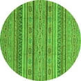 thumbnail image 1 of Ahgly Company Indoor Round Abstract Green Modern Area Rugs, 6' Round, 1 of 4