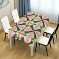 thumbnail image 4 of Yayeee Tablecloths 54" x 54" Rectangle Wrinkle Resistant Party Table Cover, Pink Symmetrical Stars, 4 of 8