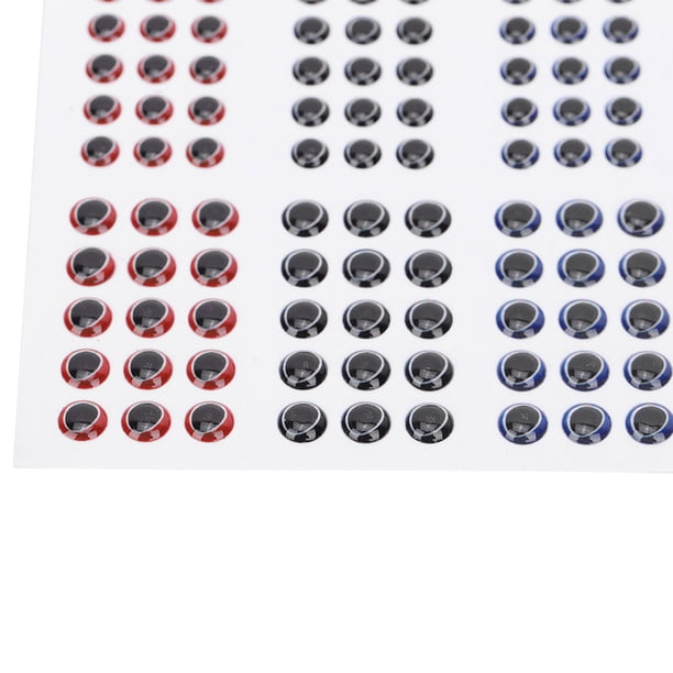 Ojos de Señuelo de Pesca ANGGREK Ojos de Pez Artificiales 3D 2D 183 Piezas Tamaño 1
