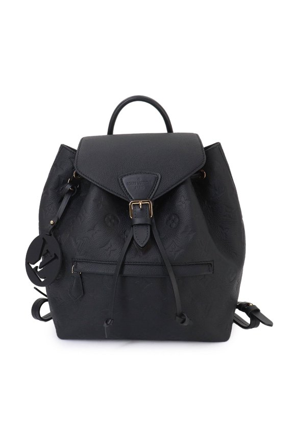 Pre-Owned Louis Vuitton LOUIS VUITTON Monogram Empreinte Montsouris PM Backpack Leather Noir...