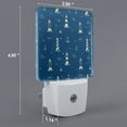 thumbnail image 2 of Fuzoiu Lighthouses and Anchors Print Dusk to Dawn LED Night Light with Light Sensor, Energy-Efficient Touch-Safe Night Lamp for Home, Office, and Kids' Rooms-UK, 2 of 7