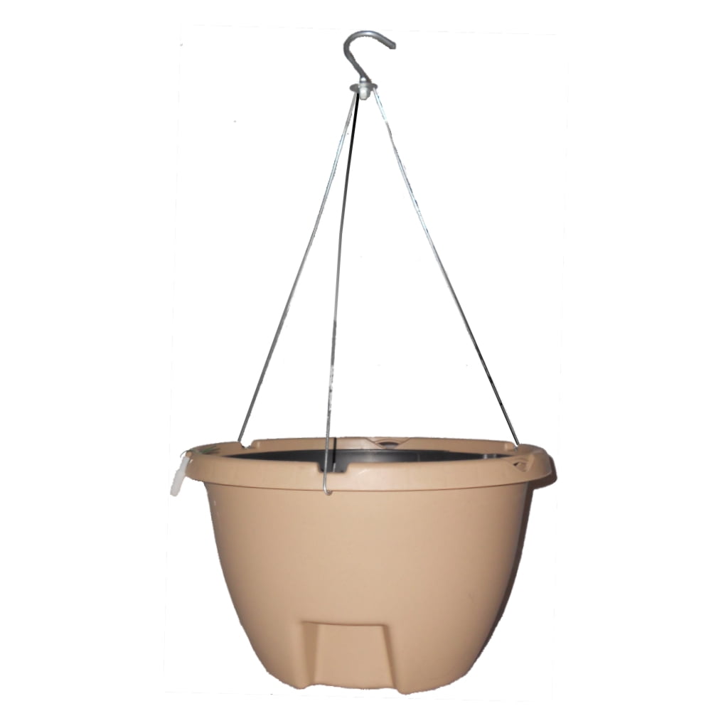 The Weekender Self Watering Hanging Planter SAND by Eckert's Greenhouse