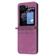 thumbnail image 3 of Dteck for Samsung Galaxy Z Flip 5 5G Case,Shockproof PU Leather Hard Shell Ultra Thin Slim Durable Protective Phone Case Cover for Samsung Galaxy Z Flip 5 5G 2023,Dark Purple, 3 of 8