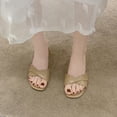 thumbnail image 6 of Fasiaou 3 Counts Women's Mesh Slide Sandals Comfortable Open Toe Flat Casual Shoes for Women Breathable Indoor Outdoor House Slippers Summer Beach Walking Sandals, 6 of 8