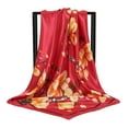 thumbnail image 2 of Yoyauz 35" Large Square Satin Head Scarf - Silk Hair Scarf Square Hair Bandanas Large Scarf Sleeping Head Wraps for Women, 2 of 7