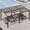 12*20, variant on MELLCOM Gazebo 10x13 with Adjustable Polycarbonate Roofs, All Aluminum Frame Permanent Pergola for Patio, Outdoor Freestanding Shelter, Dark Brown