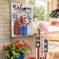 thumbnail image 5 of SLYNSHome 4th of July Patriotic Garden Flag,Double Sided Independence Day American Flag Stars & Stripes Garden Flags Memorial Day Yard Flags for Outside Lawn Porch Decor, 5 of 7