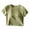 Green, variant on WREESH Women's Built-In Bra Workout Tops Short Sleeve Crop Top with Slim Fitted, Chest Pad, and Solid Color for Versatile Wear Black
