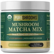 PureShrooms Organic Matcha Green Tea - Focus & Think with Lion's Mane Mushroom