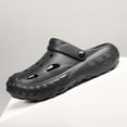 thumbnail image 5 of Men slipper Slides Sandals Casual Soft Fashion Closed Toe Slide Slippers For Summer Indoor Outdoor Comfortable Beach Sandals Black CN:41/US:8, 5 of 9