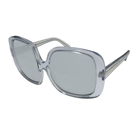 New Karen Walker Marques Womens/Ladies Designer Full-Rim Mirrored Clear / Silver Gorgeous Prestigious Designer Glamorous Hip Frame Mirrored Gray Lenses 55-20-130 Sunglasses/Sun Glasses