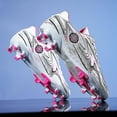 thumbnail image 6 of Boys Girls Soccer Shoes Non-slip Football Boots Cleats Grass Soccer Sneakers 2kr158, 6 of 7
