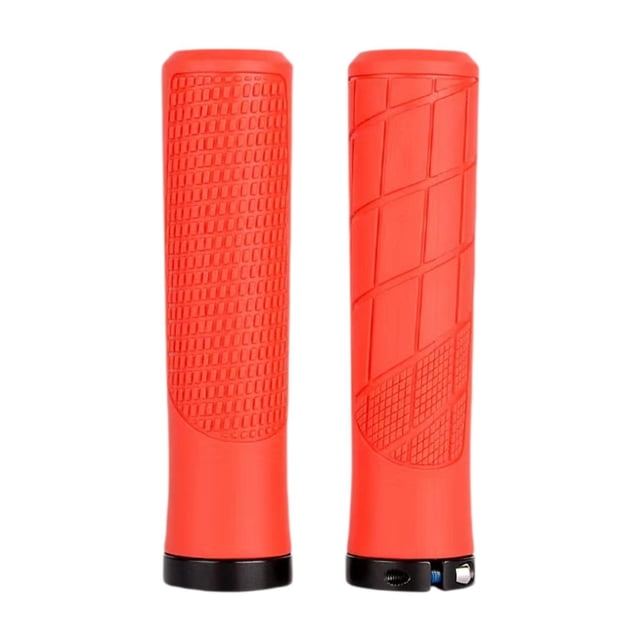 2x Mango de bicicleta de montaña empuñaduras sin ciclismo sin deslizamiento cómodo ergonómico portátil Rojo