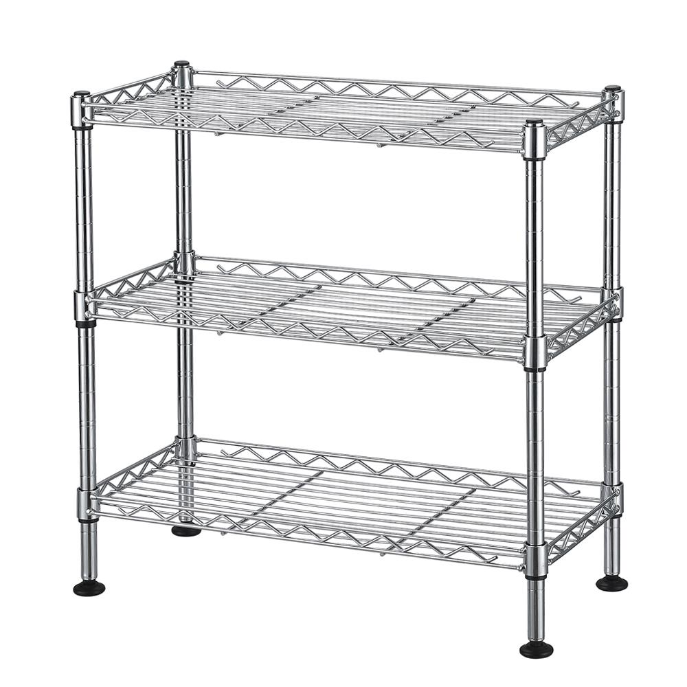 Zimtown 3 Tier Storage Rack Wire Shelving Unit Storage Shelves Metal