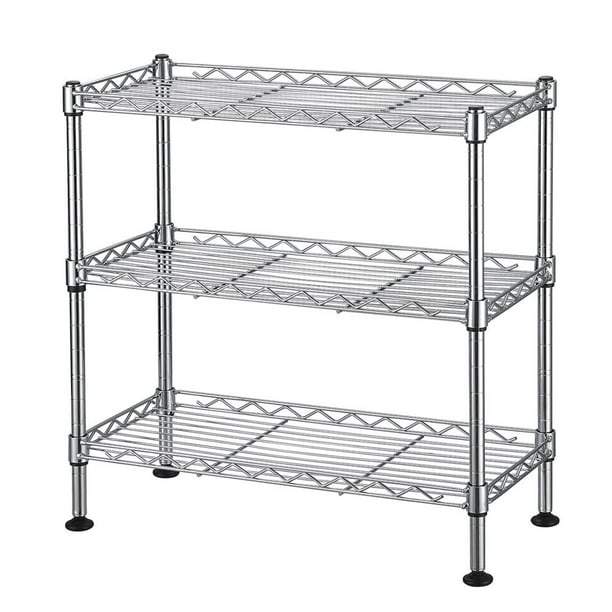 Zimtown 3 Tier Storage Rack Wire Shelving Unit Storage Shelves Metal