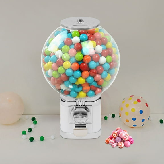 Vending Machine, Twister Ball Dispenser, White Twister Ball Dispenser for Selling Small Capsule Toys, Pinballs,
