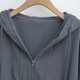thumbnail image 4 of Sudadera con capucha y manga larga para mujer, informal, lisa, de manga larga, con bolsillo y cremallera, para exteriores, con capucha, 4 of 6