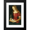 thumbnail image 2 of Giacomo Pacchiarotto 13x18 Black Modern Framed Museum Art Print Titled - A Young Lady Writing in a Hymnal, 2 of 5
