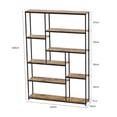 thumbnail image 2 of Estante organizador con 8 Capas Escalonadas de Madera y Estructura de Metal, 2 of 8