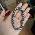 thumbnail image 3 of Terahertz Stone Beaded Bracelet, Single Strand, Unisex, Boho Jewelry Gift for Women, 3 of 4