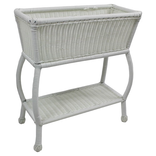 International Caravan Chelsea 24" Resin Potting Bench in White by International Caravan