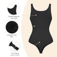 thumbnail image 5 of MISS MOLY 2 PACK Crew Neck Bodysuit for Women Thong Bodysuit Basic Casual Sleeveless Tank Tops, 5 of 5