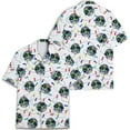 thumbnail image 2 of Funny Alien UFO Christmas Hawaiian Shirt For Men Aloha Mens Hawaiian Shirts Casual Short Sleeve Button Down Shirt Men, 2 of 7