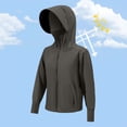 thumbnail image 6 of AHTJRT Kids UPF 50+ Sun Protection Jacket Boys Girls Long Sleeve Zip Up Hoodies with Pockets Cooling Lightweight Jackets for Running Fishing Hiking Dark Green 3-4 Years, 6 of 8
