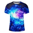 thumbnail image 5 of LNWUY Outer Space T Shirts for Men Fashion Printed Galaxy Solar System Planets Nebula Shirt Summer Loose Comfort Breathable Round Neck T-Shirts Multicolor XXXL, 5 of 5