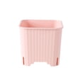 thumbnail image 2 of Colorful Breathable Mini Succulent Planter Pots with Drainage Trays, Lightweight Shatterproof Plastic Plant Pots, Porous Airflow Small Gardening Container for Indoor Home Office Desk Decor, 2 of 6