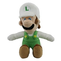 For Nintendo Super Mario Fire Luigi Plush Toy, 9"