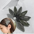thumbnail image 2 of Chic Black Maple Leaf Rhinestone Hair Clip and Other Designs for Women & Girls, 2 of 30