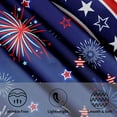 thumbnail image 7 of 4th of July Tablecloth Round Patriotic Star Celebration Firework Table Cloths Circular Independence Day Table Cover Waterproof Polyester Tabletop for Dining Kitchen Party Decor 60 Inch, 7 of 7